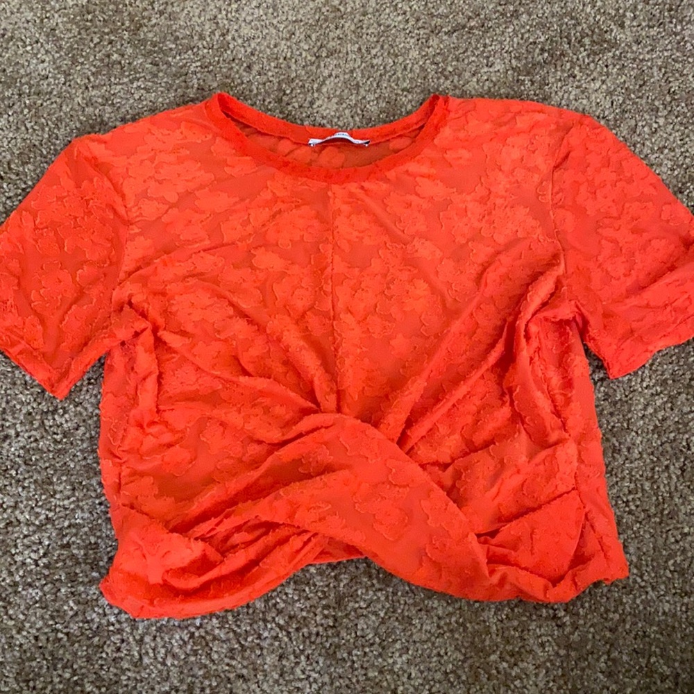 Textured crop top